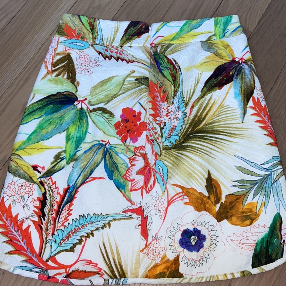 Anthropologie Weston Floral Mini Skirt - Picture 4 of 7